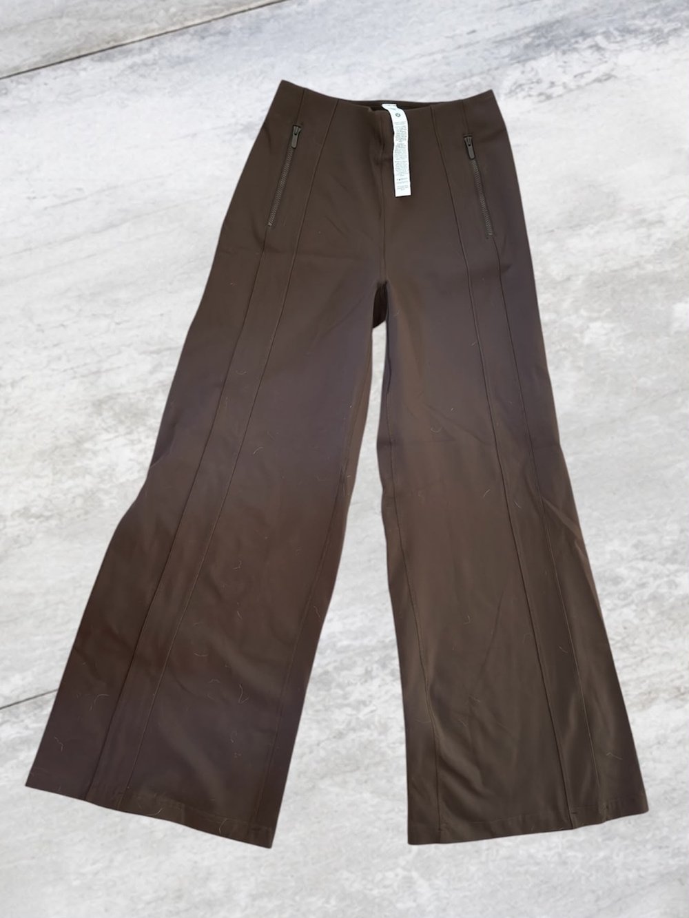 Lululemon Wide-Leg Dress Pants Define Luon - Brown XS PETITE